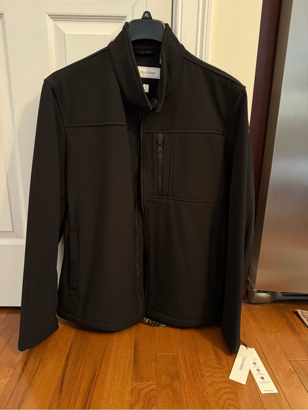 Calvin Klein Black NWT Lightweight Zip-Up Jacket XL Men’s